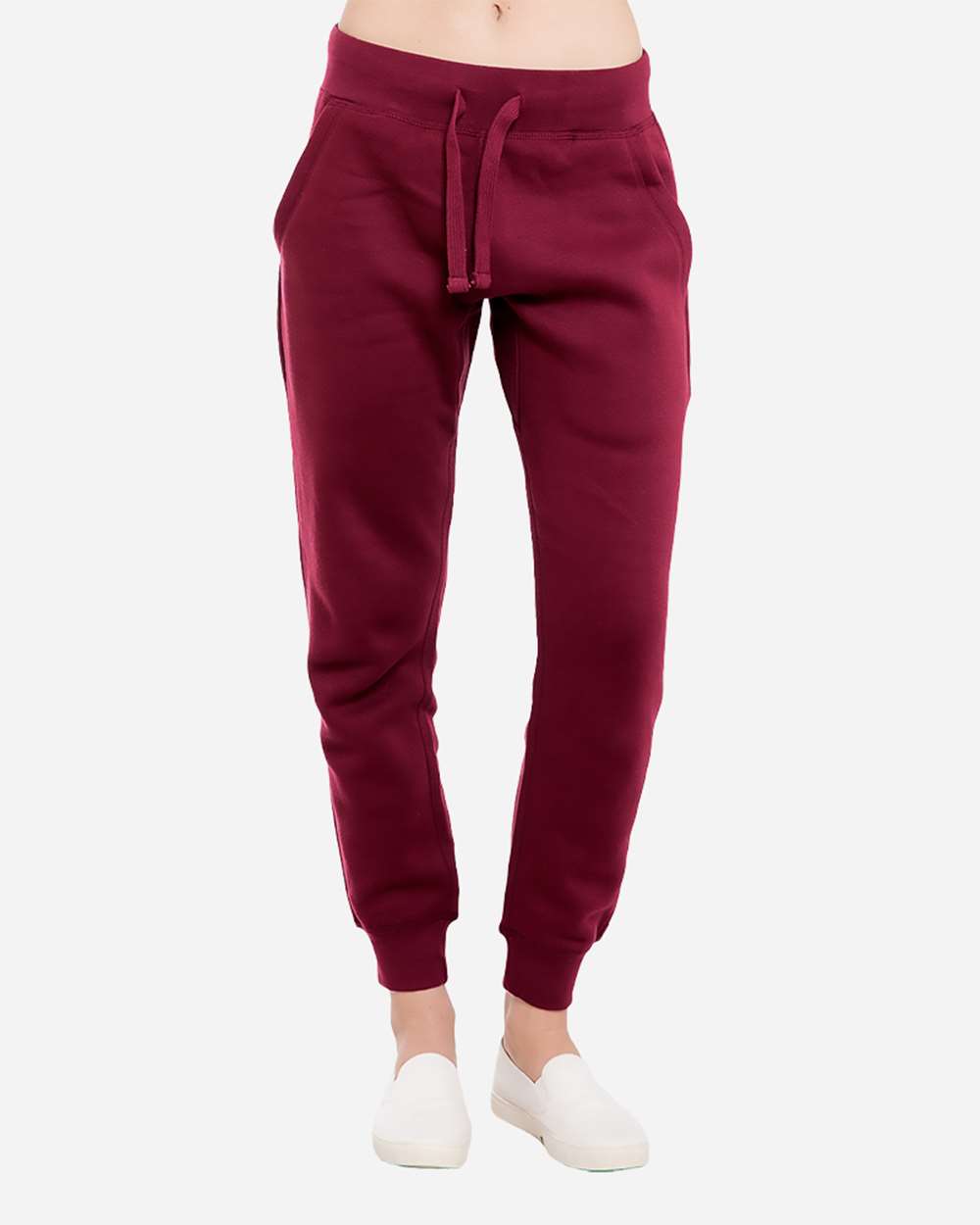 Unisex Premium Jogger Pants - OnModelFront - B503C9533 - Burgundy