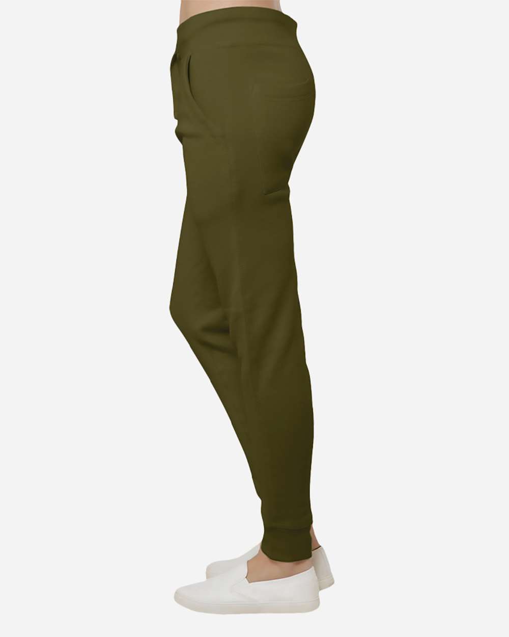 Unisex Premium Jogger Pants - OnModelSide - B503C9543 - Army Green