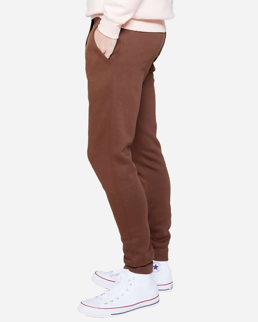 Unisex Premium Jogger Pants - OnModelSide - B503C9602 - Chestnut