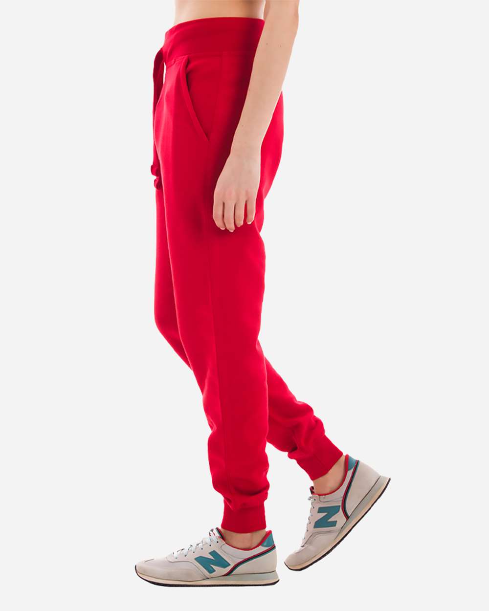 Unisex Premium Jogger Pants - OnModelSide - B503C9702 - Red