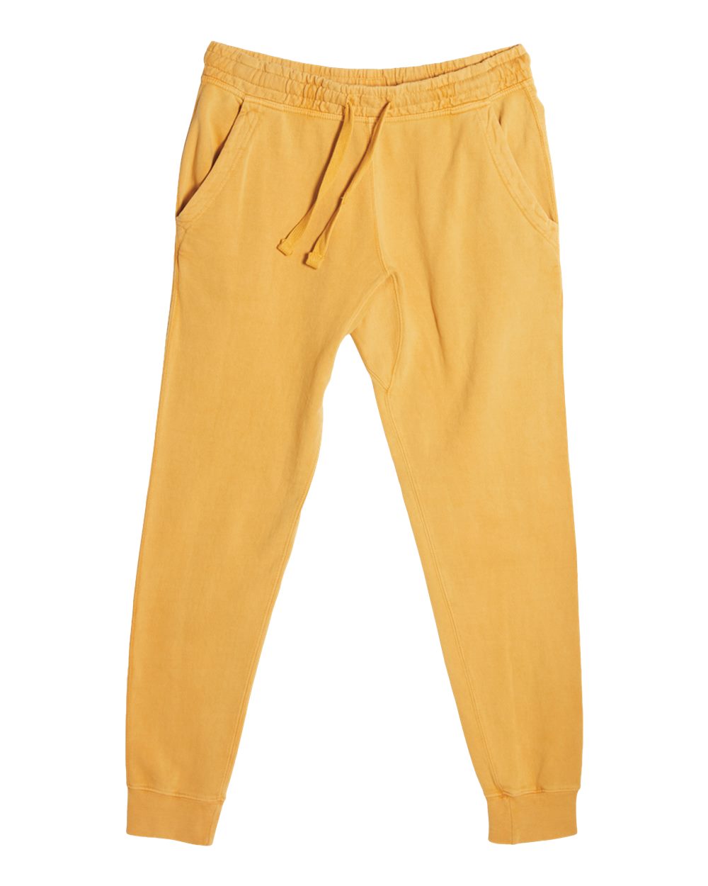 Unisex Vintage Joggers - Front - B504C9122 - Vintage Mustard