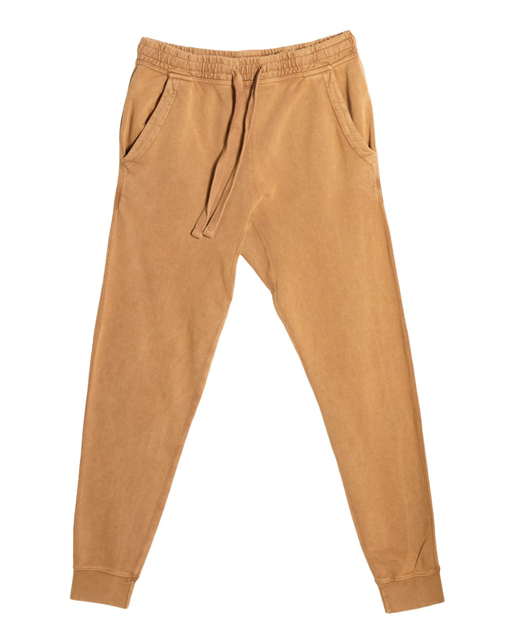 Unisex Vintage Joggers - Front - B504C9612 - Vintage Camel