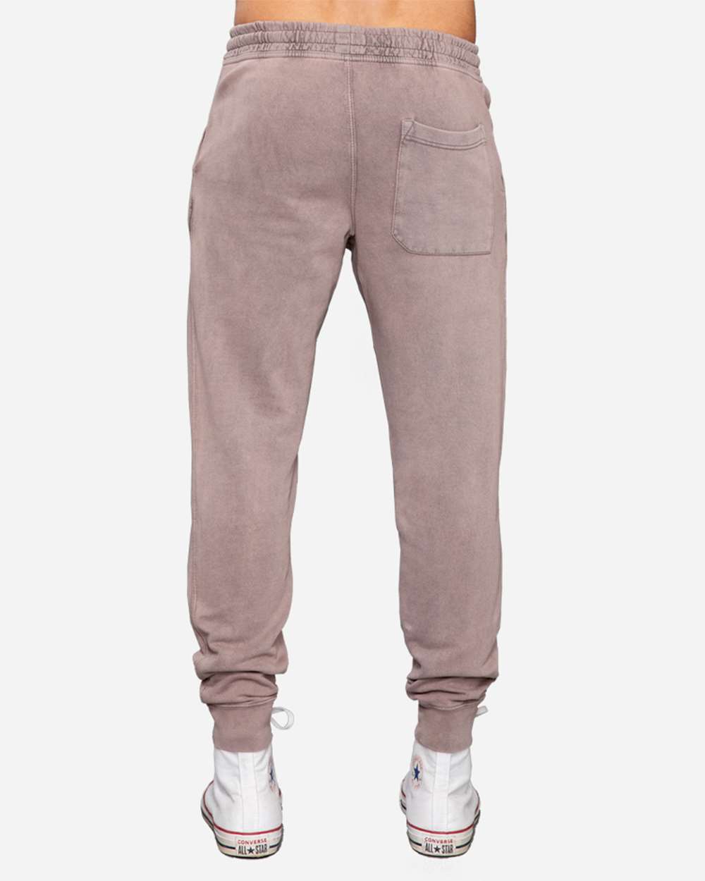 Unisex Vintage Joggers - OnModelBack - B504C9092 - Vintage Zinc