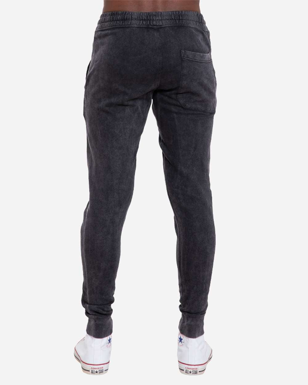 Unisex Vintage Joggers - OnModelBack - B504C9102 - Vintage Black