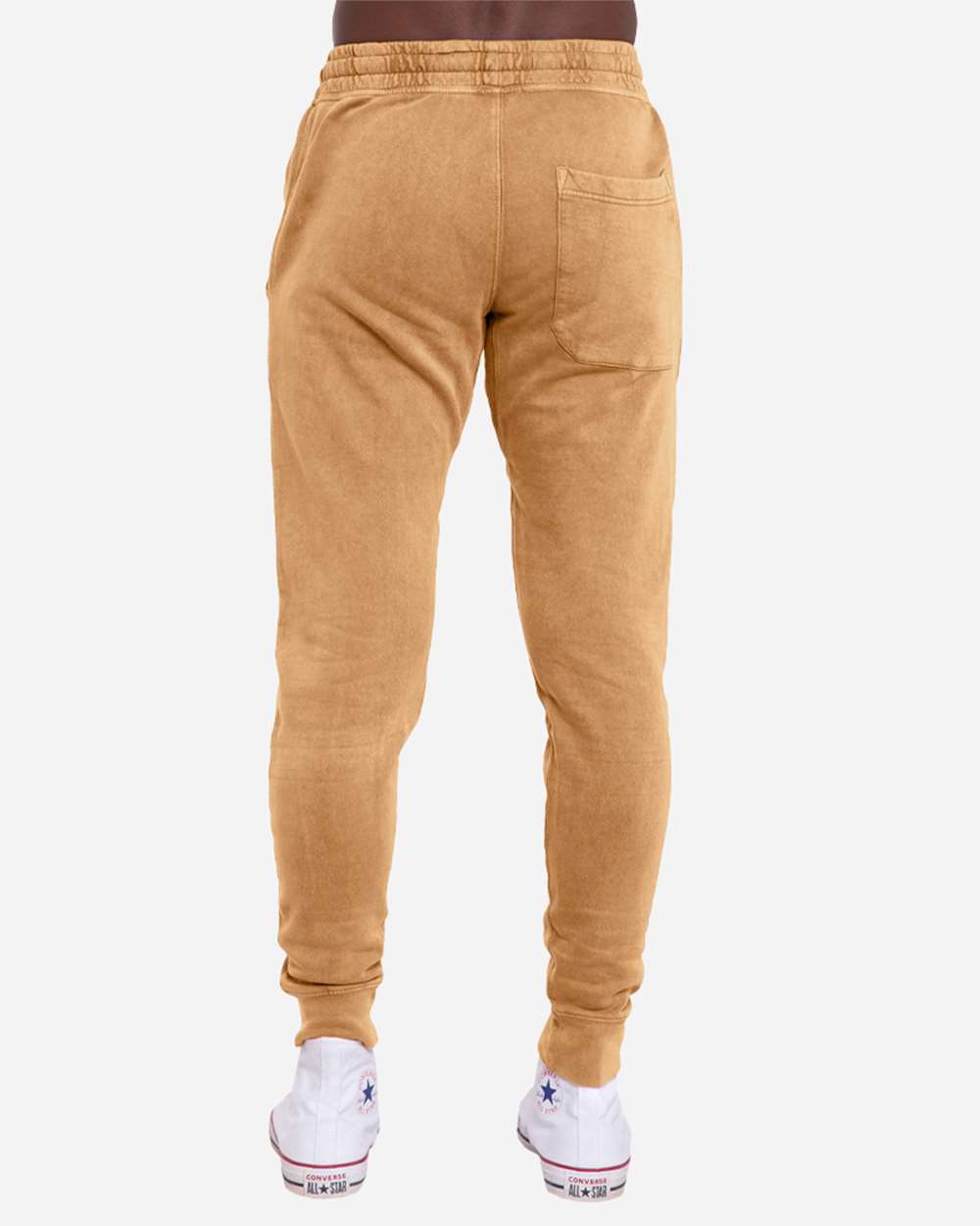 Unisex Vintage Joggers - OnModelBack - B504C9612 - Vintage Camel