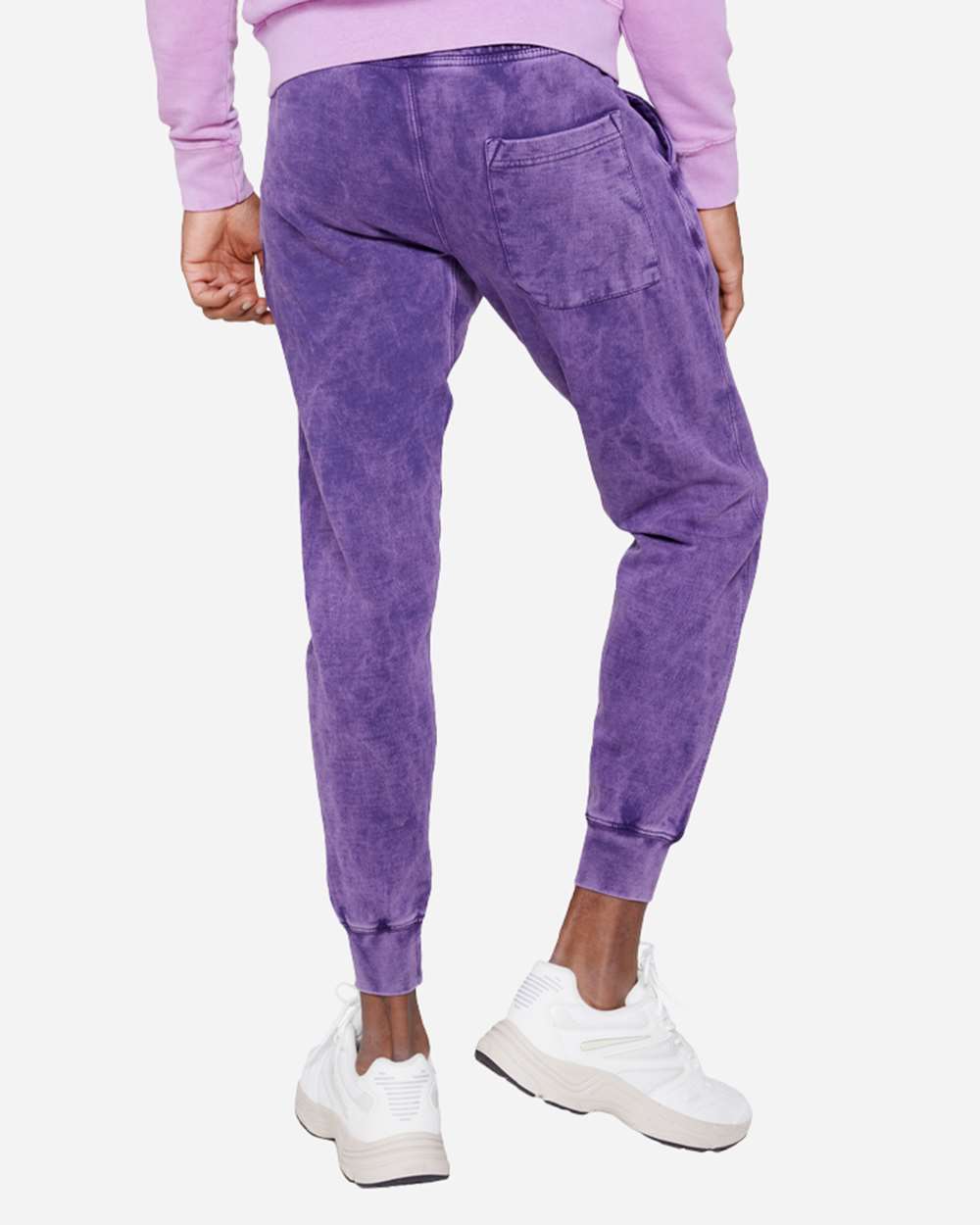 Unisex Vintage Joggers - OnModelBack - B504C9672 - Cloud Purple