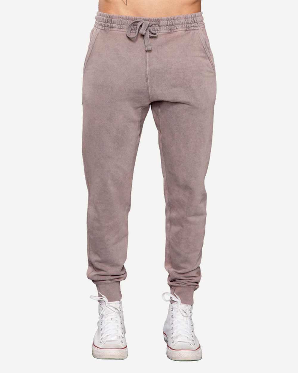 Unisex Vintage Joggers - OnModelFront - B504C9092 - Vintage Zinc