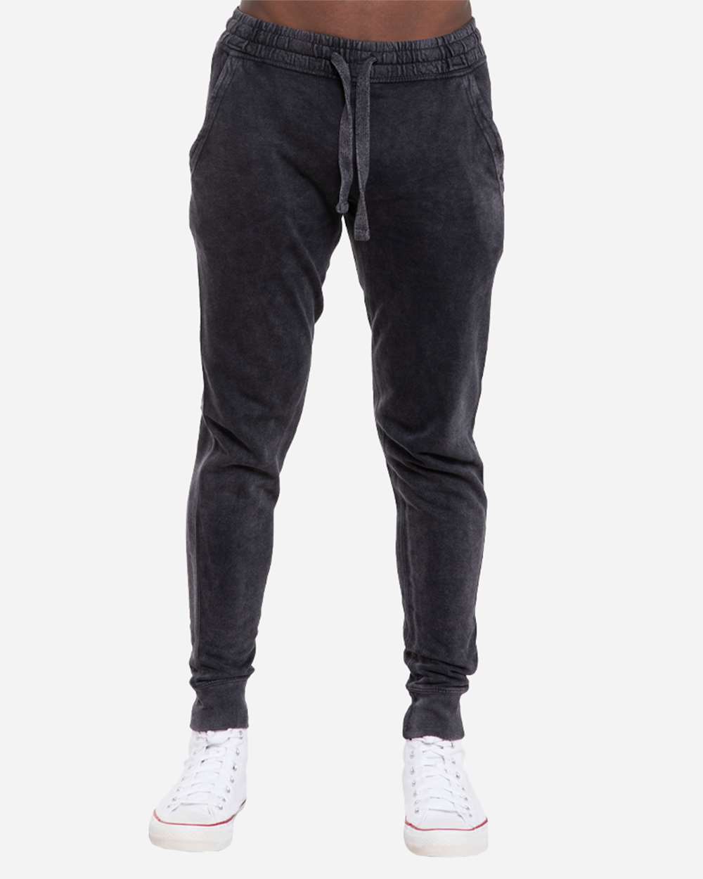Unisex Vintage Joggers - OnModelFront - B504C9102 - Vintage Black