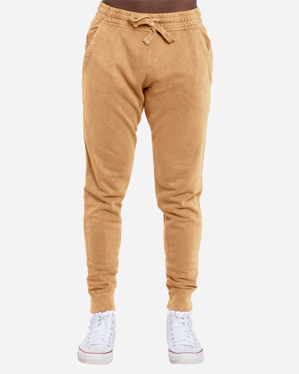 Unisex Vintage Joggers - OnModelFront - B504C9612 - Vintage Camel