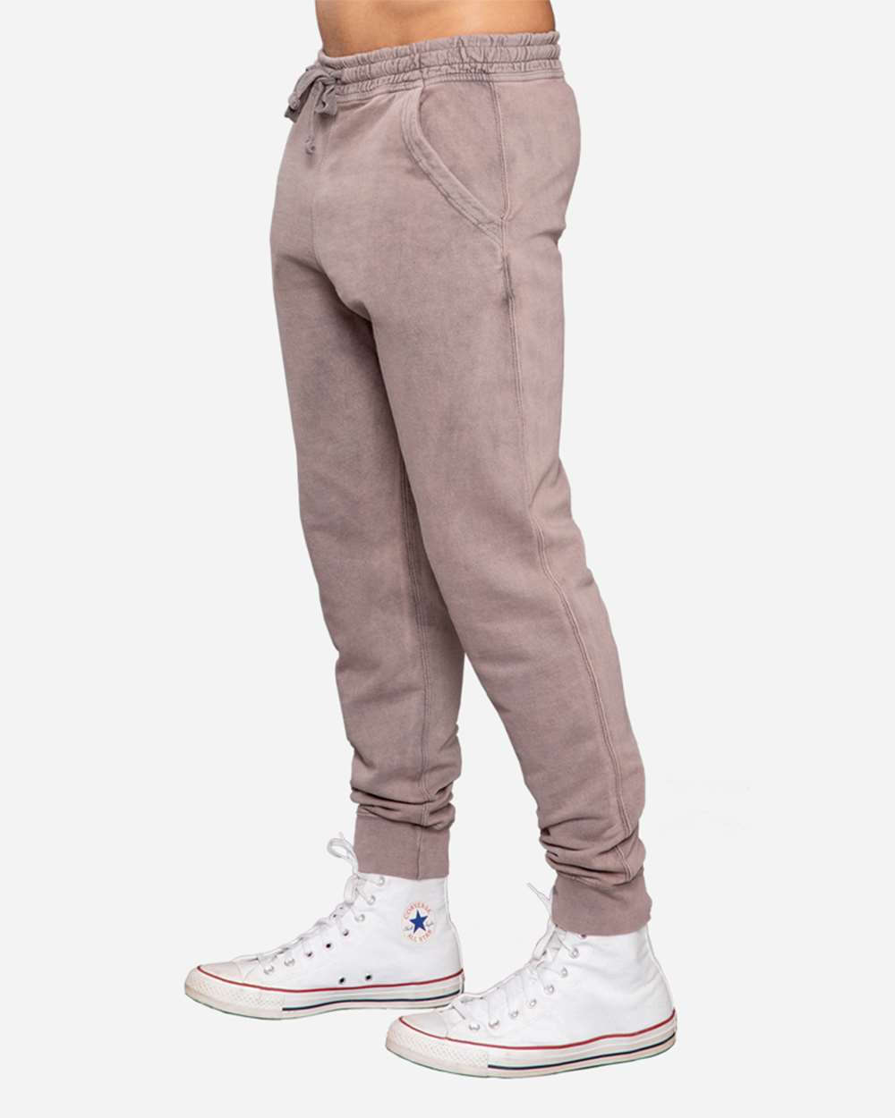 Unisex Vintage Joggers - OnModelSide - B504C9092 - Vintage Zinc