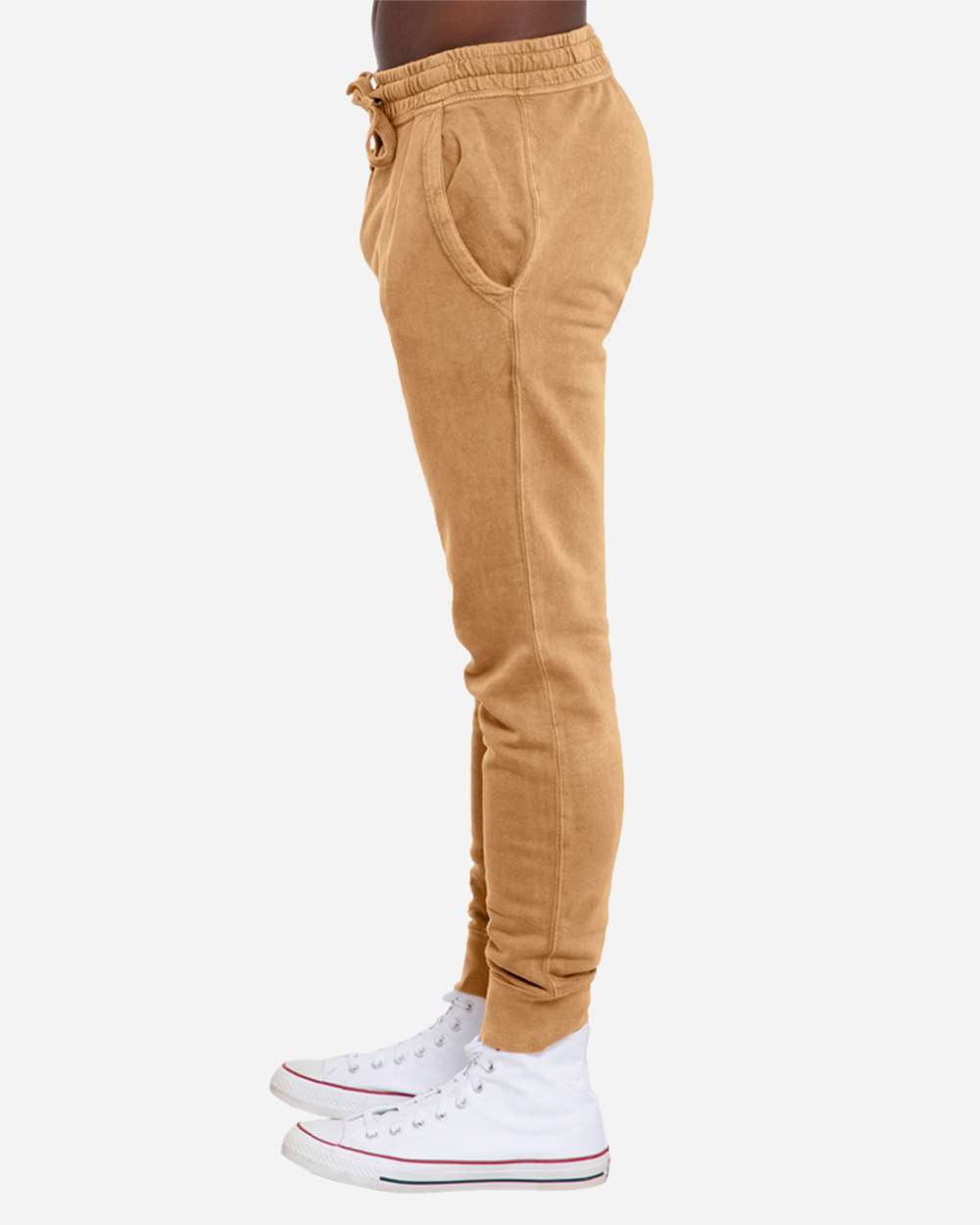 Unisex Vintage Joggers - OnModelSide - B504C9612 - Vintage Camel