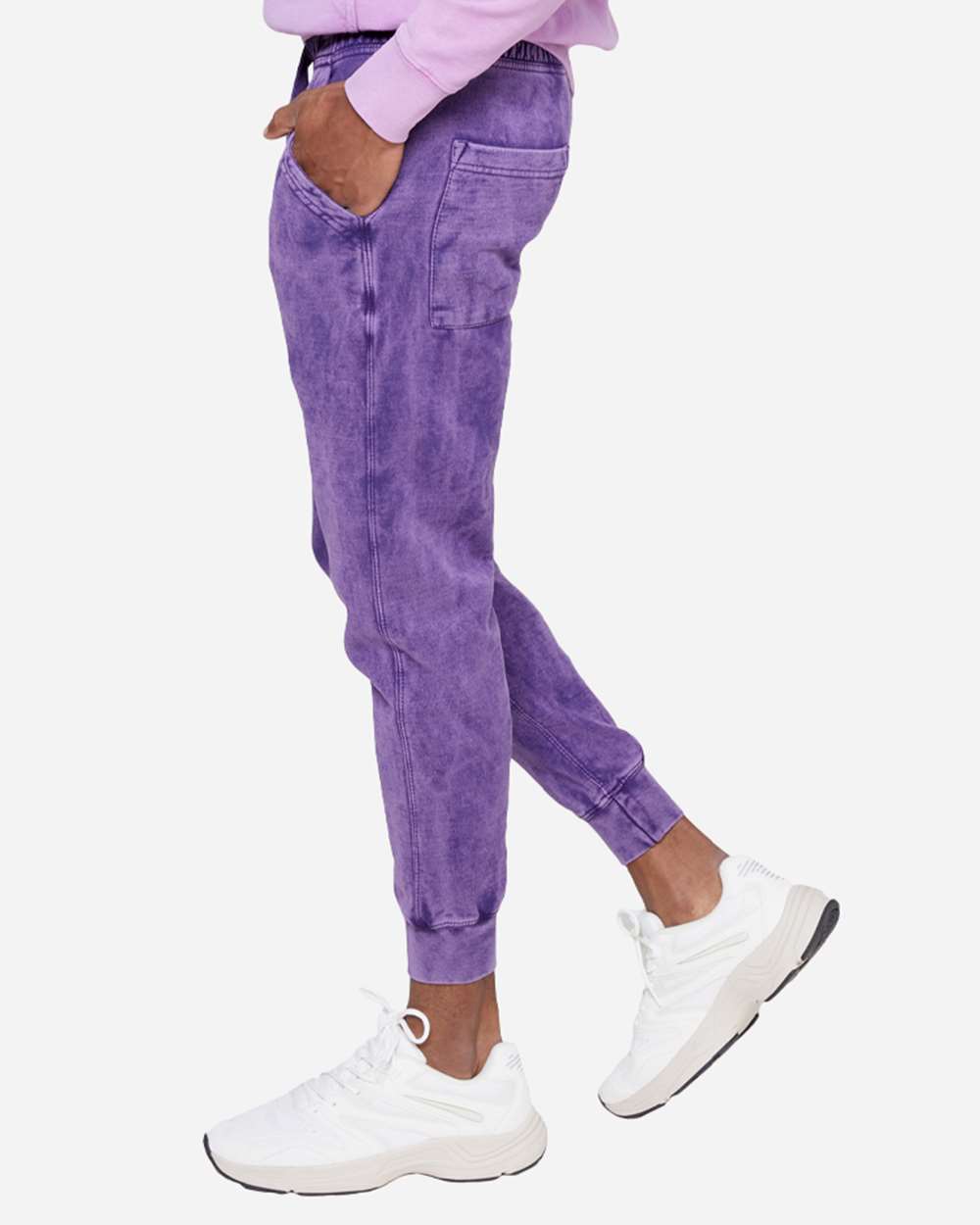 Unisex Vintage Joggers - OnModelSide - B504C9672 - Cloud Purple