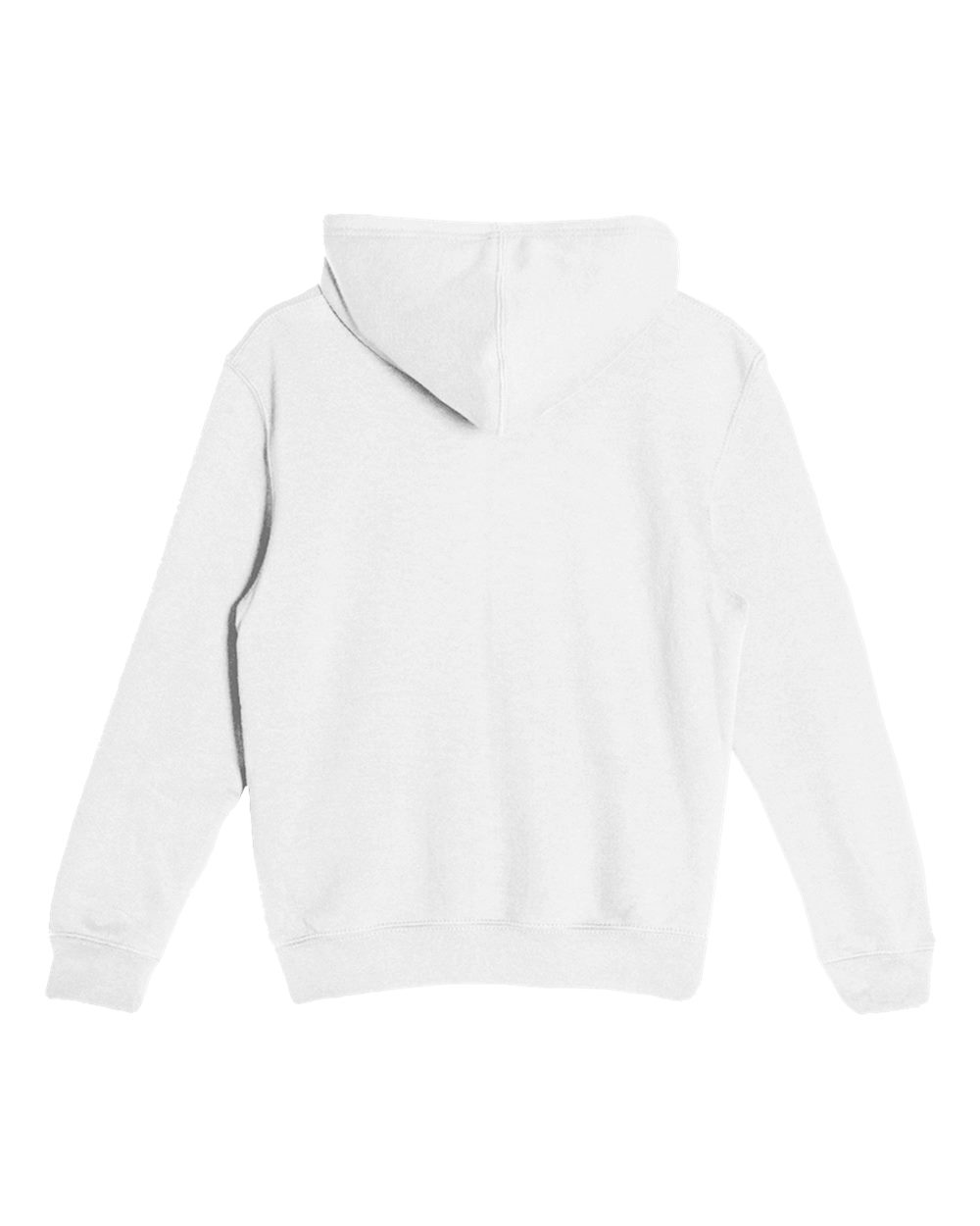 Youth Premium Pullover Hooded Sweatshirt - Back - B490C9002 - White