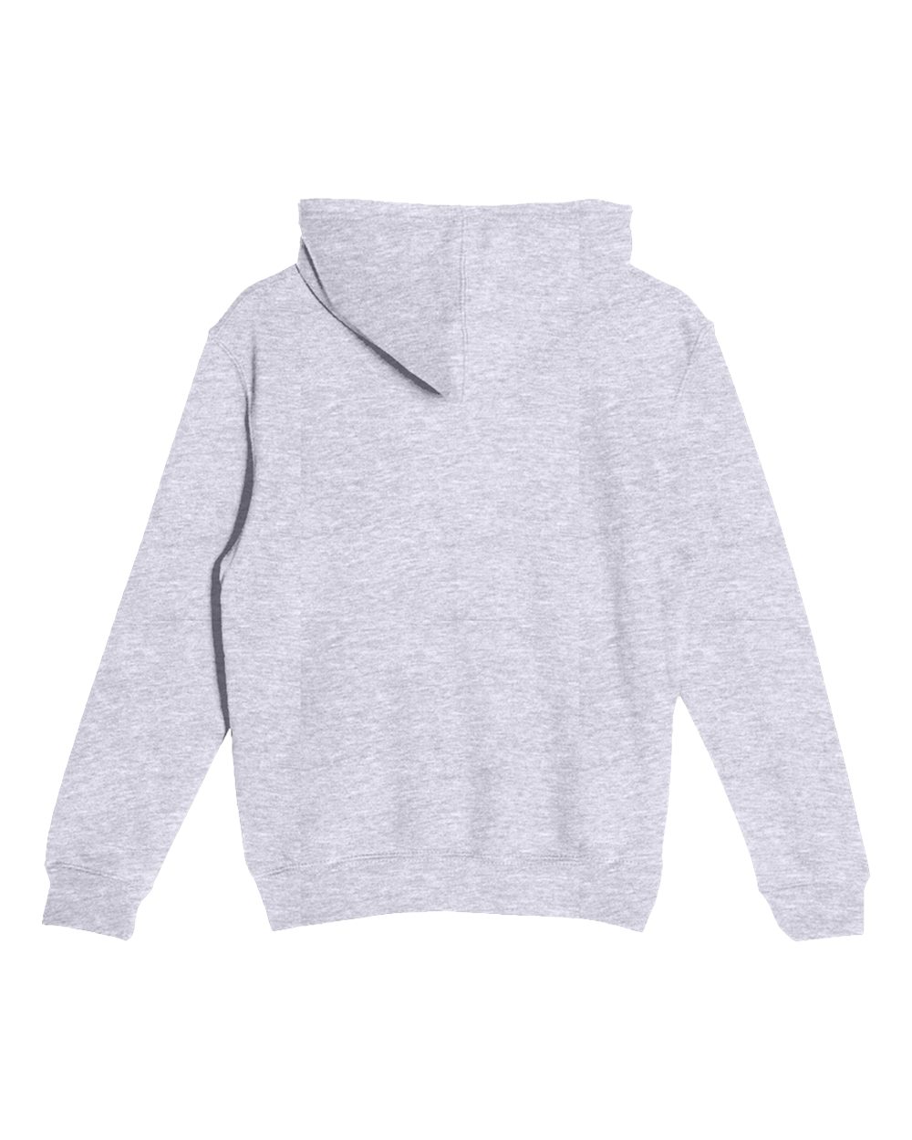 Youth Premium Pullover Hooded Sweatshirt - Back - B490C9092 - Heather Grey