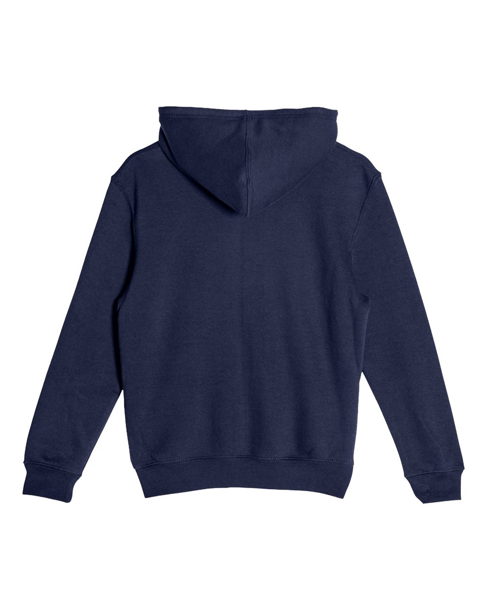 Youth Premium Pullover Hooded Sweatshirt - Back - B490C9652 - Navy