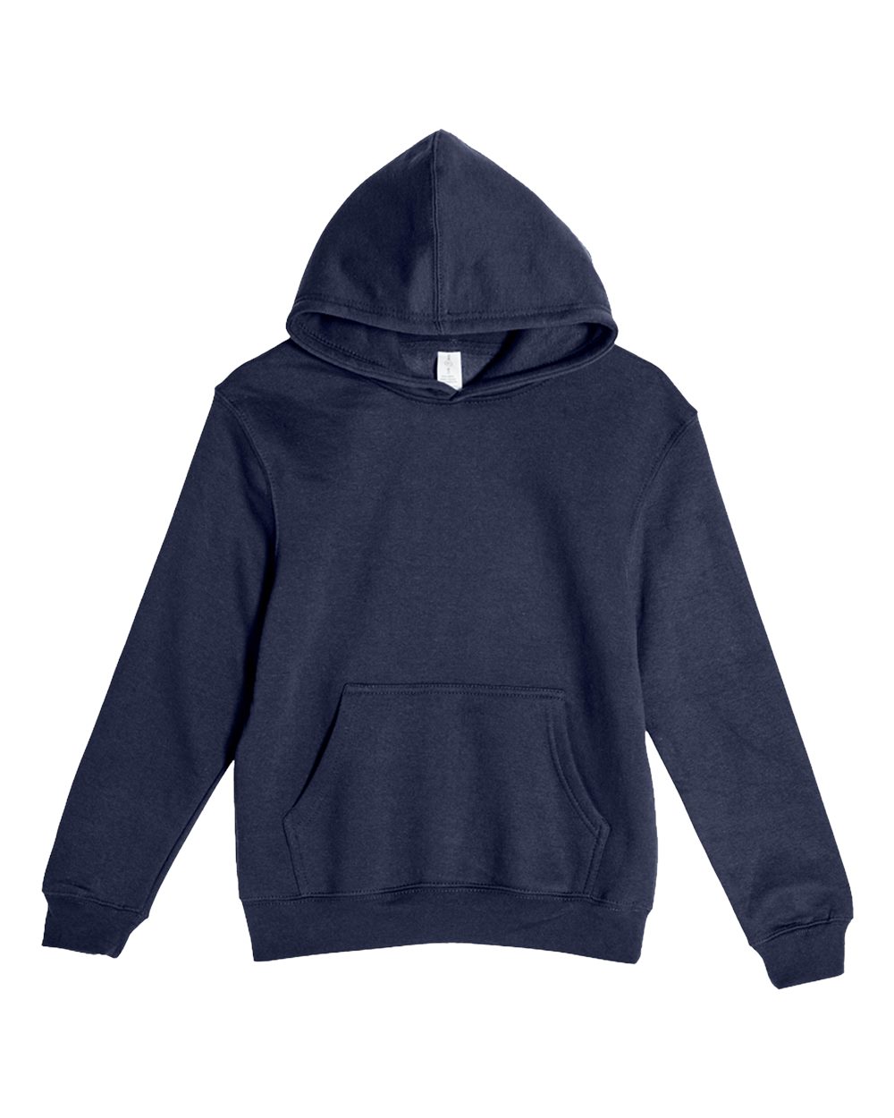 Youth Premium Pullover Hooded Sweatshirt - Front - B490C9652 - Navy