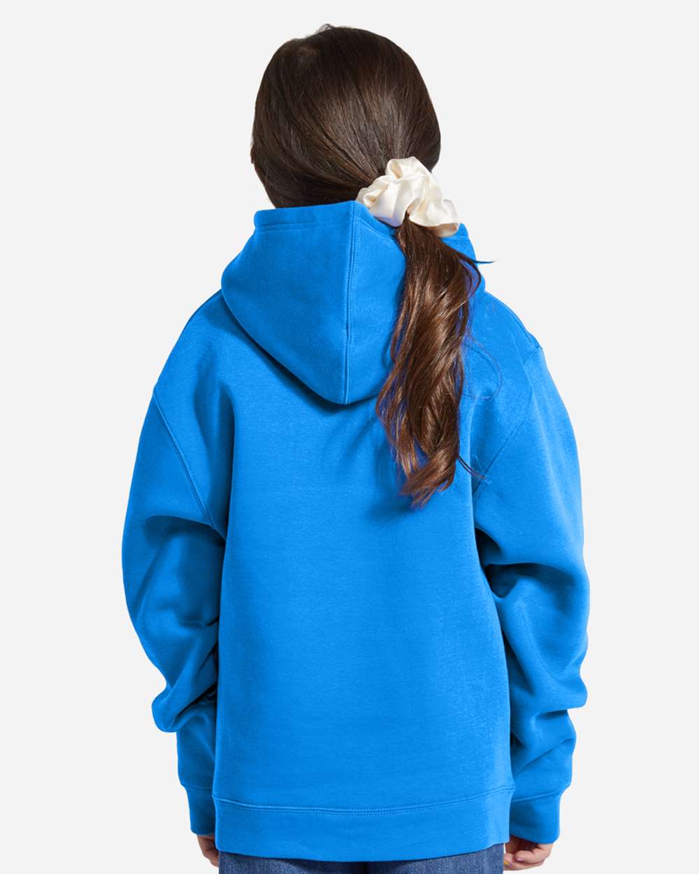 Youth Premium Pullover Hooded Sweatshirt - OnModelBack - B490C9752 - True Royal