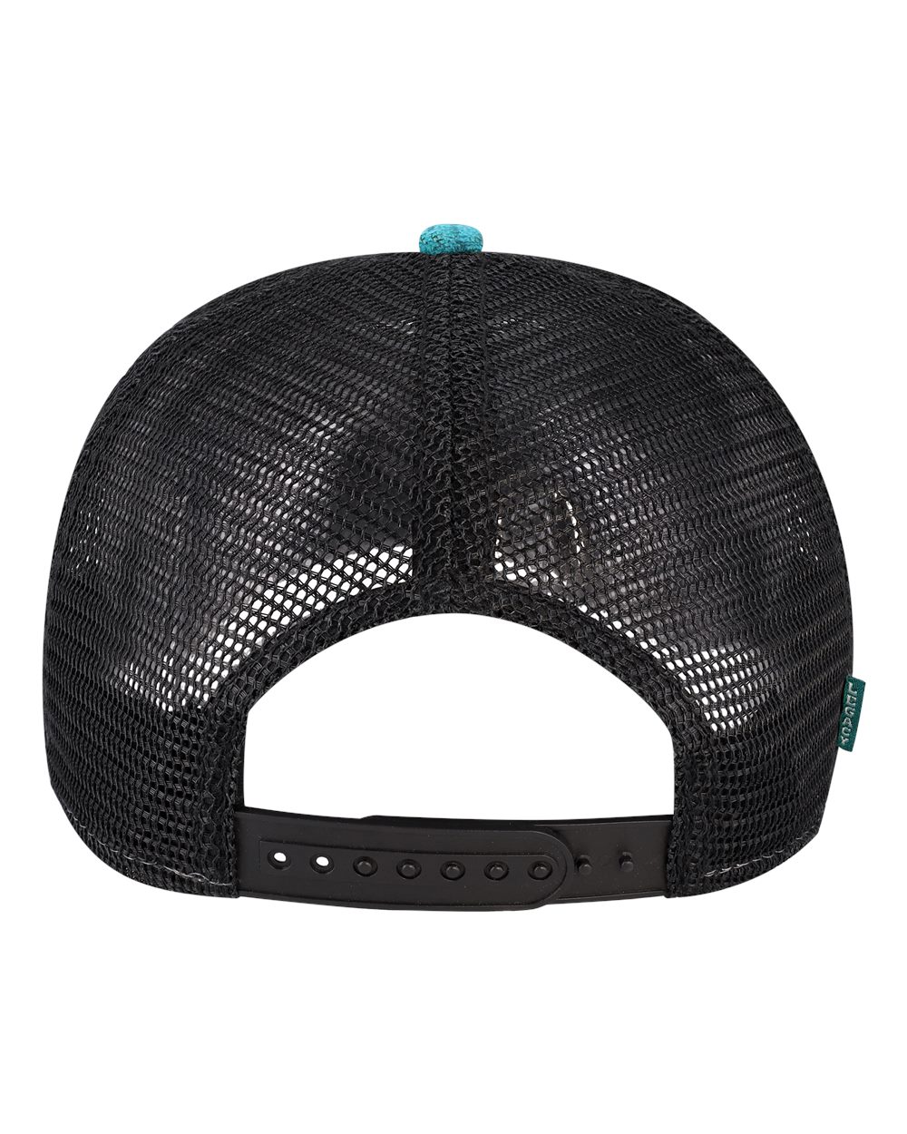 Five-Panel Trucker Cap - Back - B93795170 - Aqua Aztec/ Black