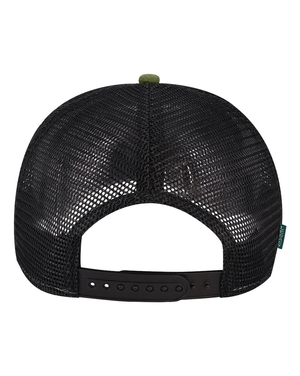Five-Panel Trucker Cap - Back - B93795540 - Olive Slub/ Black
