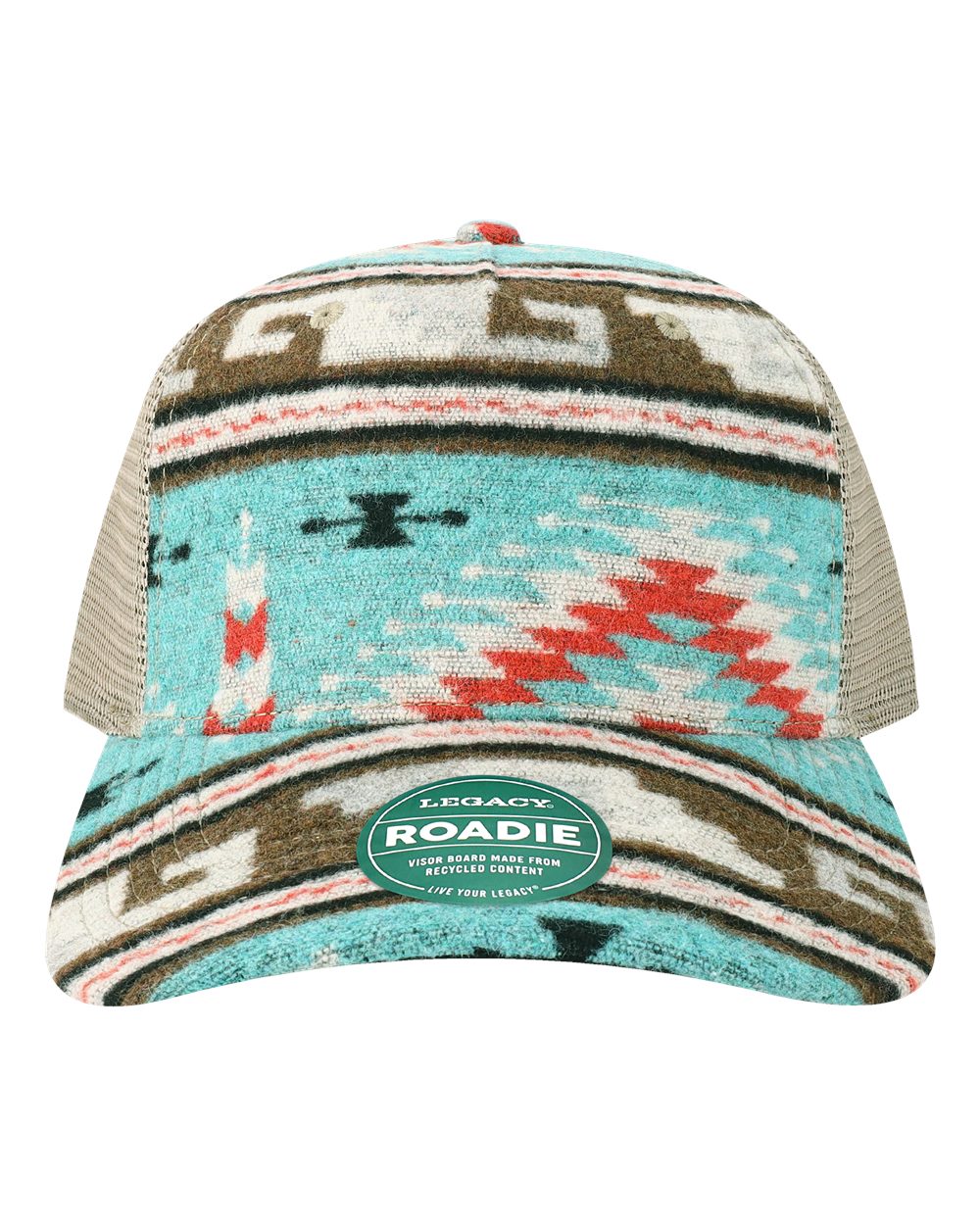 Five-Panel Trucker Cap - Front - B93795120 - Aztec