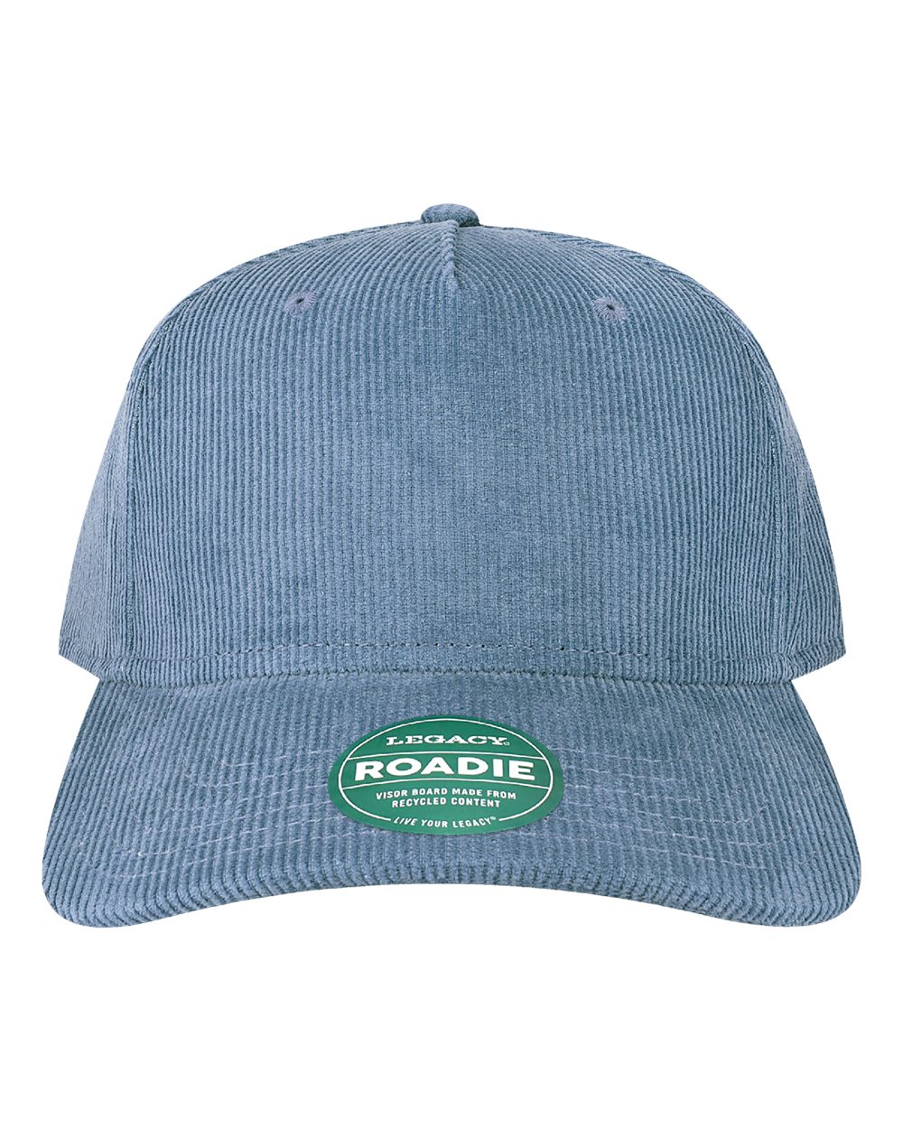 Five-Panel Trucker Cap - Front - B93795230 - Ocean Corduroy