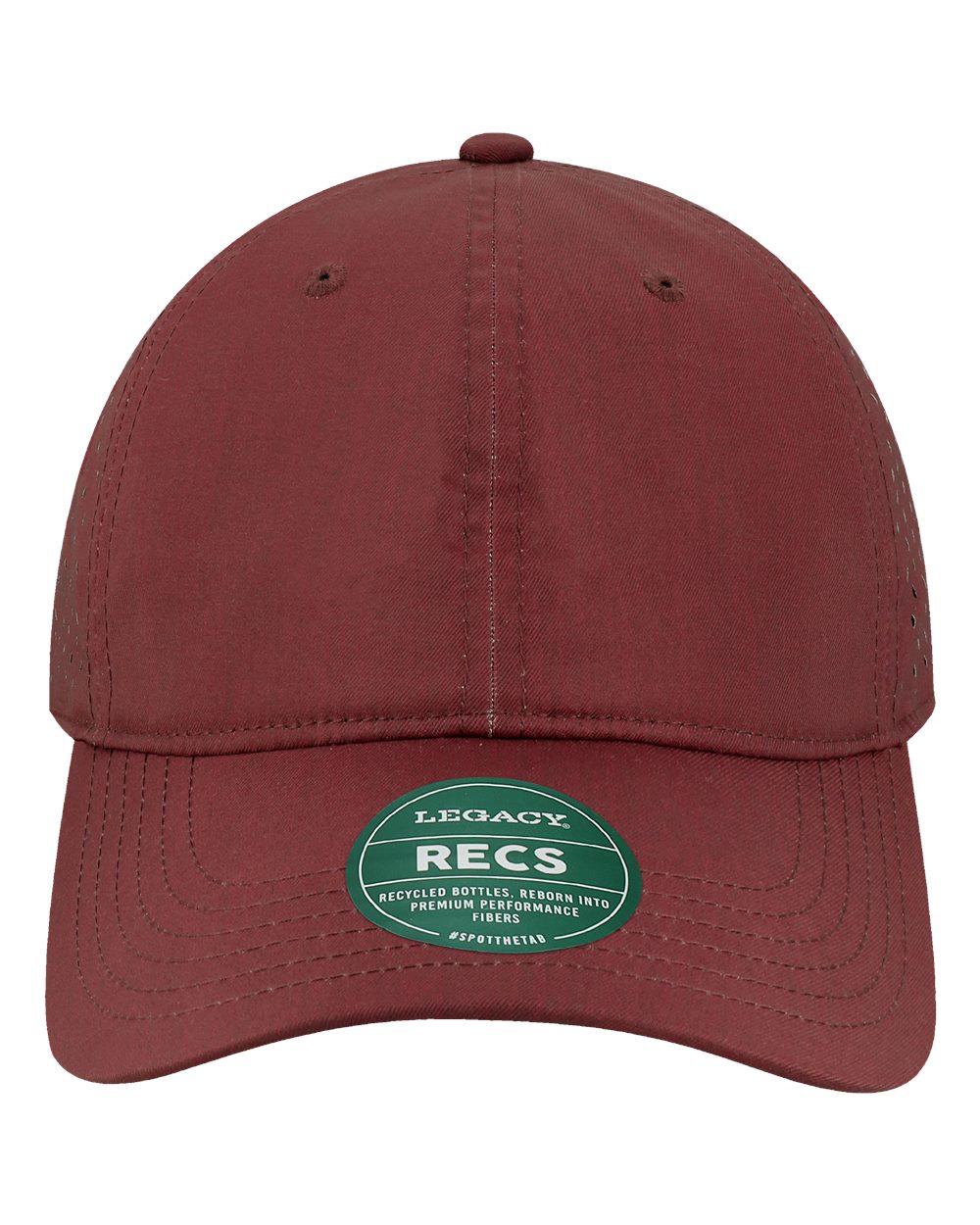 Reclaim Sport Mesh Cap - Front - B28395530 - Eco Maroon