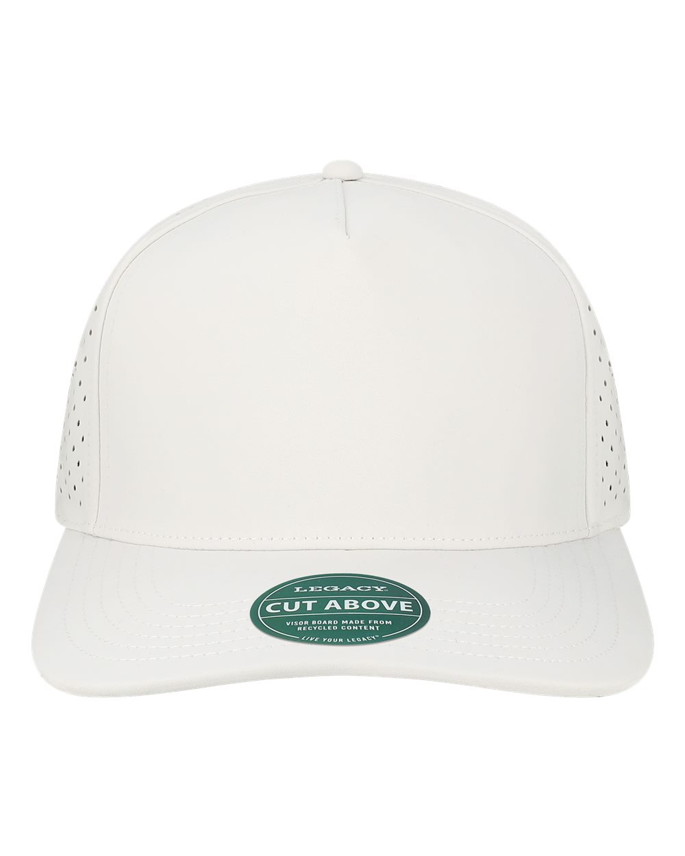 The Cut Above Cap - Front - B35195000 - White