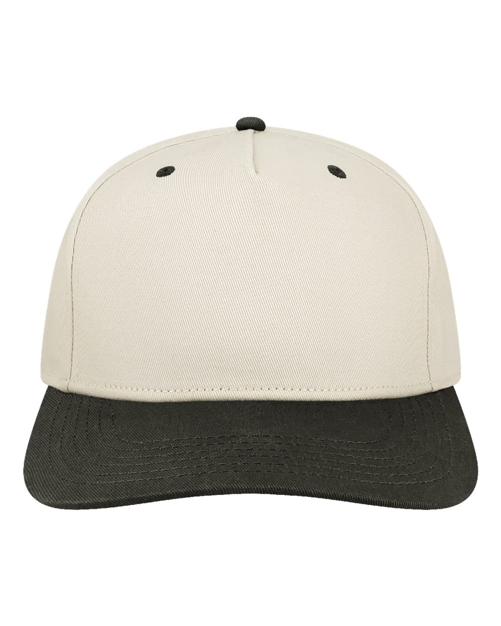 Heritage Twill Cap - Front - B39195240 - Stone/ Black