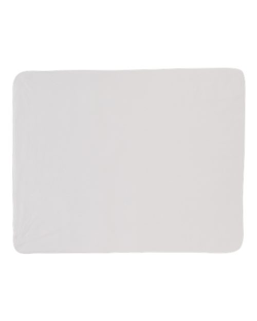 Sublimation Micro Mink Sherpa Plush Blanket - Front - B08466000 - White