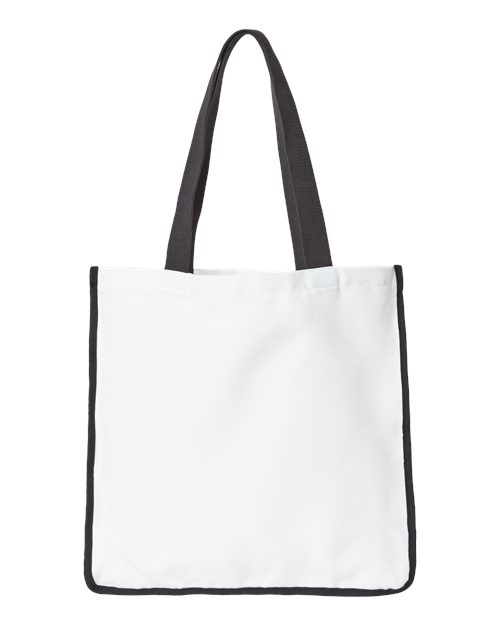 Sublimation Medium Tote - Back - B09566500 - White/ Black