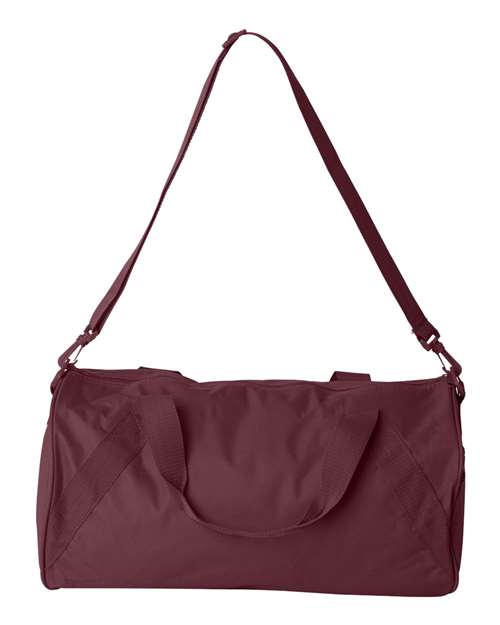 Recycled 18” Small Duffel Bag - Front - B81966530 - Maroon