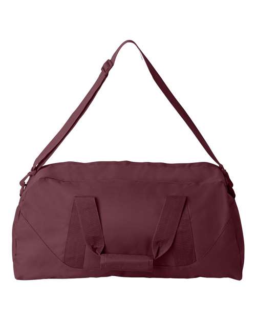 Recycled 23 1/2" Large Duffel Bag - Back - B82066530 - Maroon