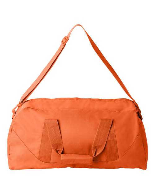 Recycled 23 1/2" Large Duffel Bag - Back - B82066660 - Orange