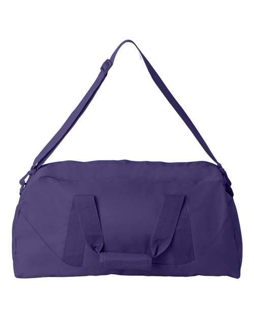 Recycled 23 1/2" Large Duffel Bag - Back - B82066670 - Purple