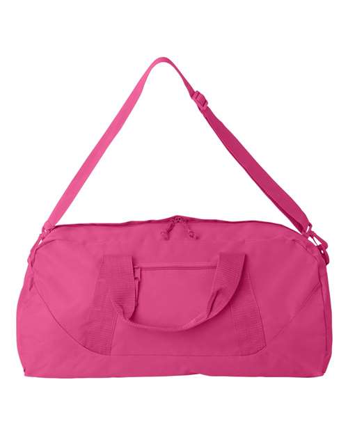 Recycled 23 1/2" Large Duffel Bag - Front - B82066300 - Hot Pink