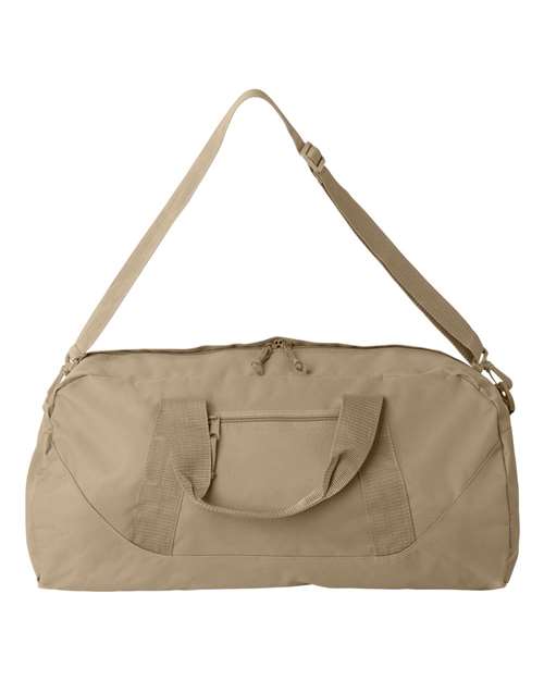 Recycled 23 1/2" Large Duffel Bag - Front - B82066360 - Light Tan