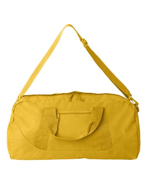 Recycled 23 1/2" Large Duffel Bag - Front - B82066410 - Bright Yellow