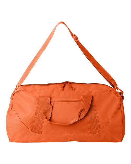Recycled 23 1/2" Large Duffel Bag - Front - B82066660 - Orange