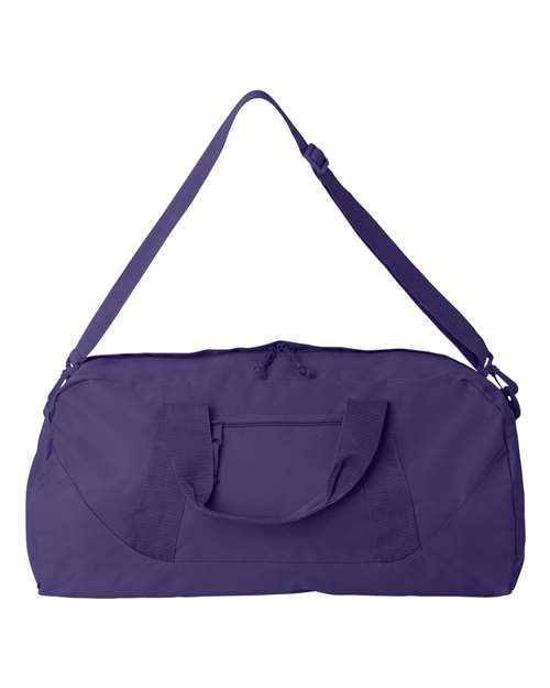 Recycled 23 1/2" Large Duffel Bag - Front - B82066670 - Purple
