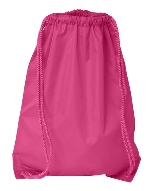 Drawstring Pack with DUROcord - Front - B71066300 - Hot Pink