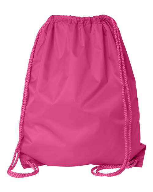 Large Drawstring Pack with DUROcord - Back - B82566300 - Hot Pink