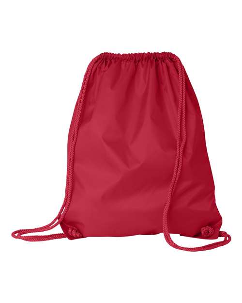 Large Drawstring Pack with DUROcord - Front - B82566700 - Red