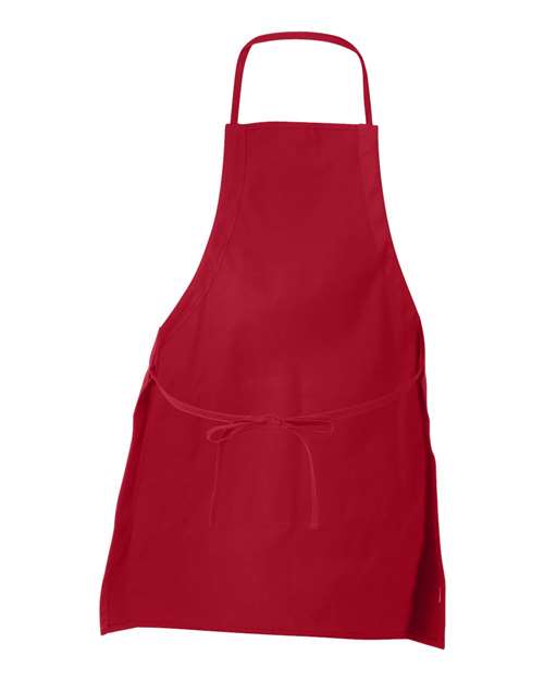 Two-Pocket Butcher Apron - Back - B72766700 - Red