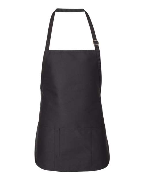 Adjustable Neck Strap Apron - Front - B72266500 - Black