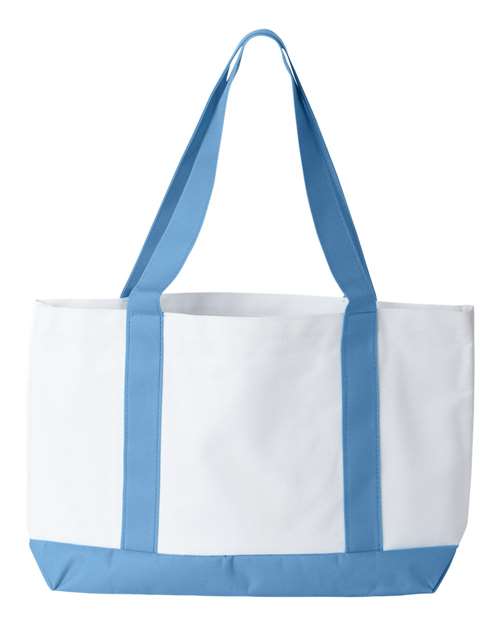 P&O Cruiser Tote - Back - B71566250 - White/ Light Blue