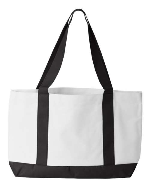 P&O Cruiser Tote - Back - B71566500 - White/ Black