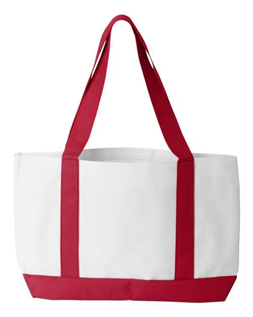 P&O Cruiser Tote - Front - B71566700 - White/ Red