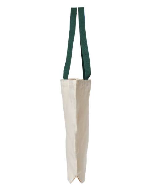 Natural Tote with Contrast-Color Handles - DirectSide - B73066540 - Natural/ Forest