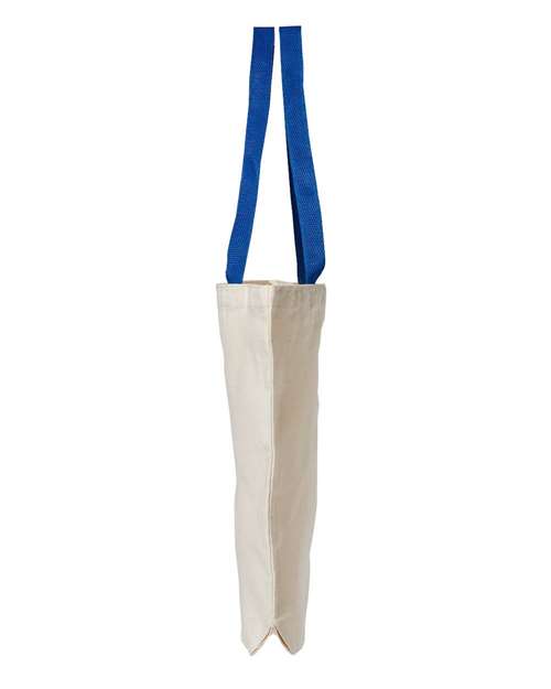 Natural Tote with Contrast-Color Handles - DirectSide - B73066750 - Natural/ Royal
