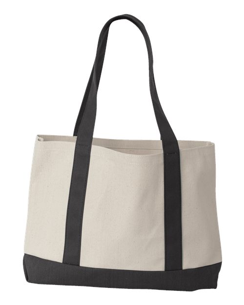 Leeward Boater Tote - Back - B71766500 - Natural/ Black